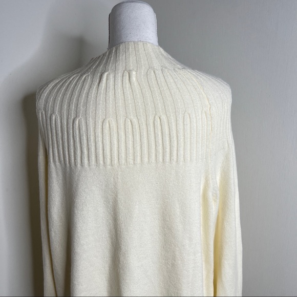 Anthropologie Ivory Ribbed Sweater XL NWT - Picture 8 of 11